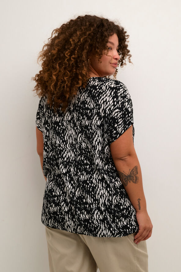 Kaffe Curve KCami Stanley Printed x Black/white graphic snake