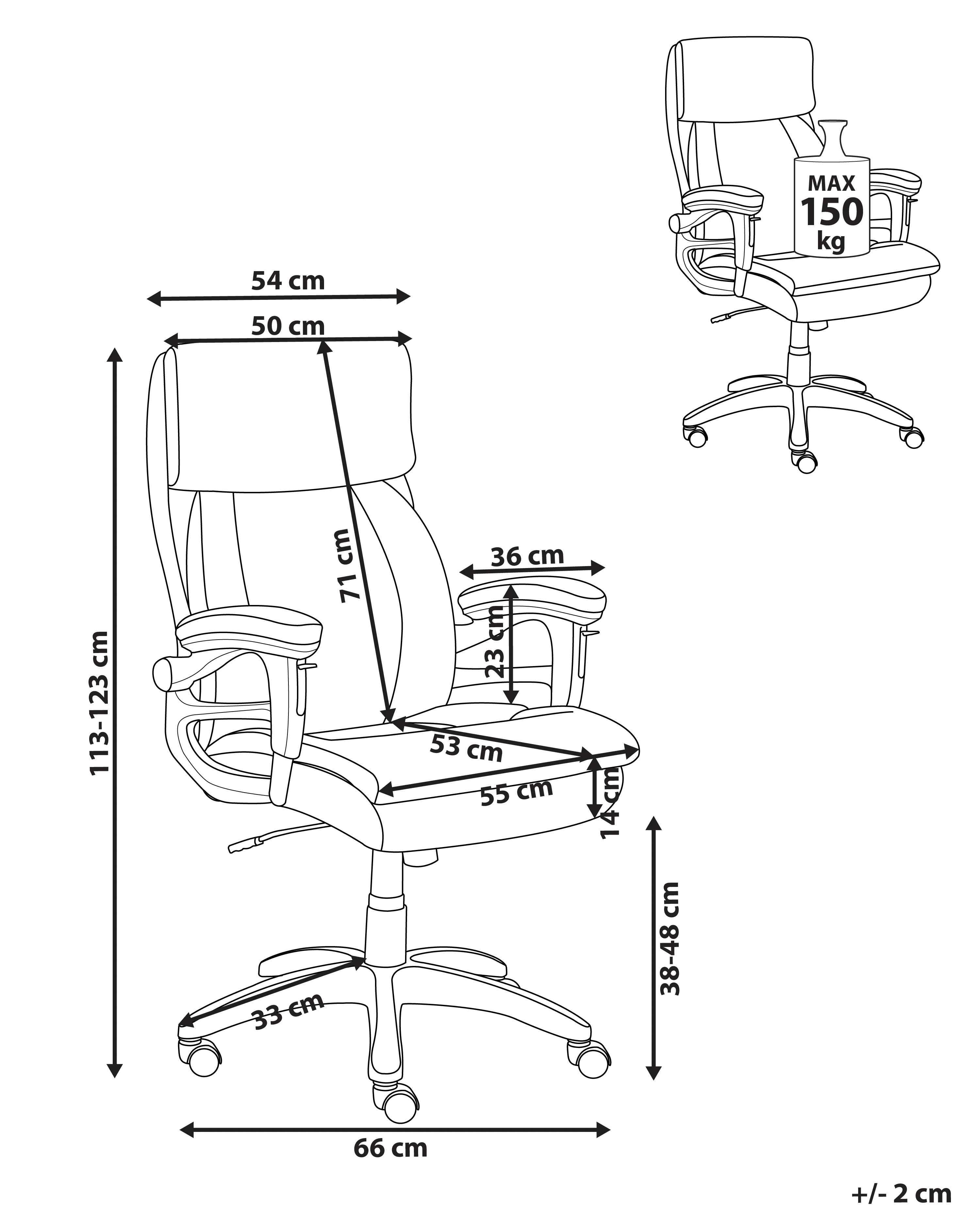 Directeursstoel GALLANT Kunstleer Beige