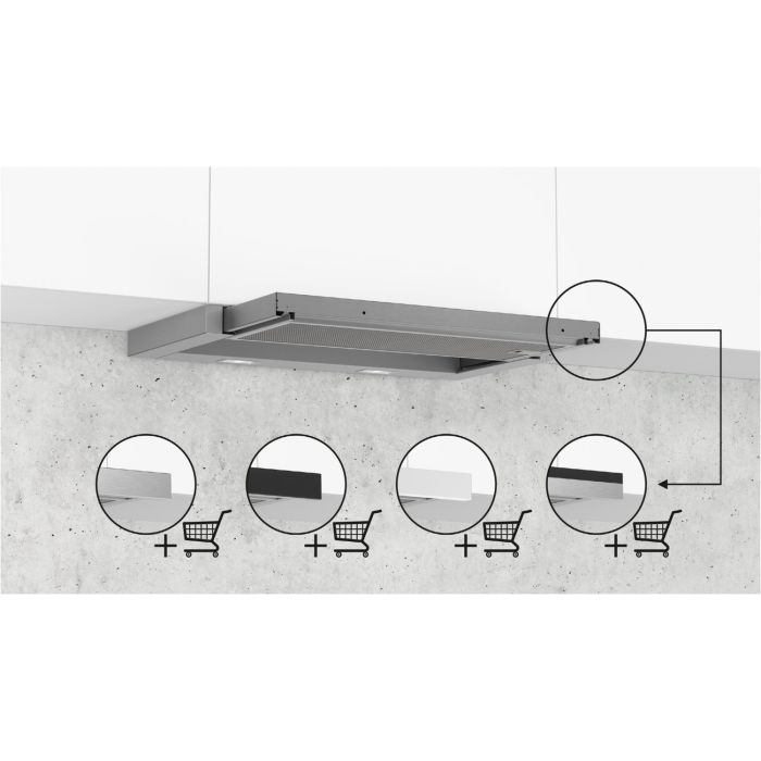 Siemens Flachschirmhaube iQ300 LI64LB531 Silbermetallic