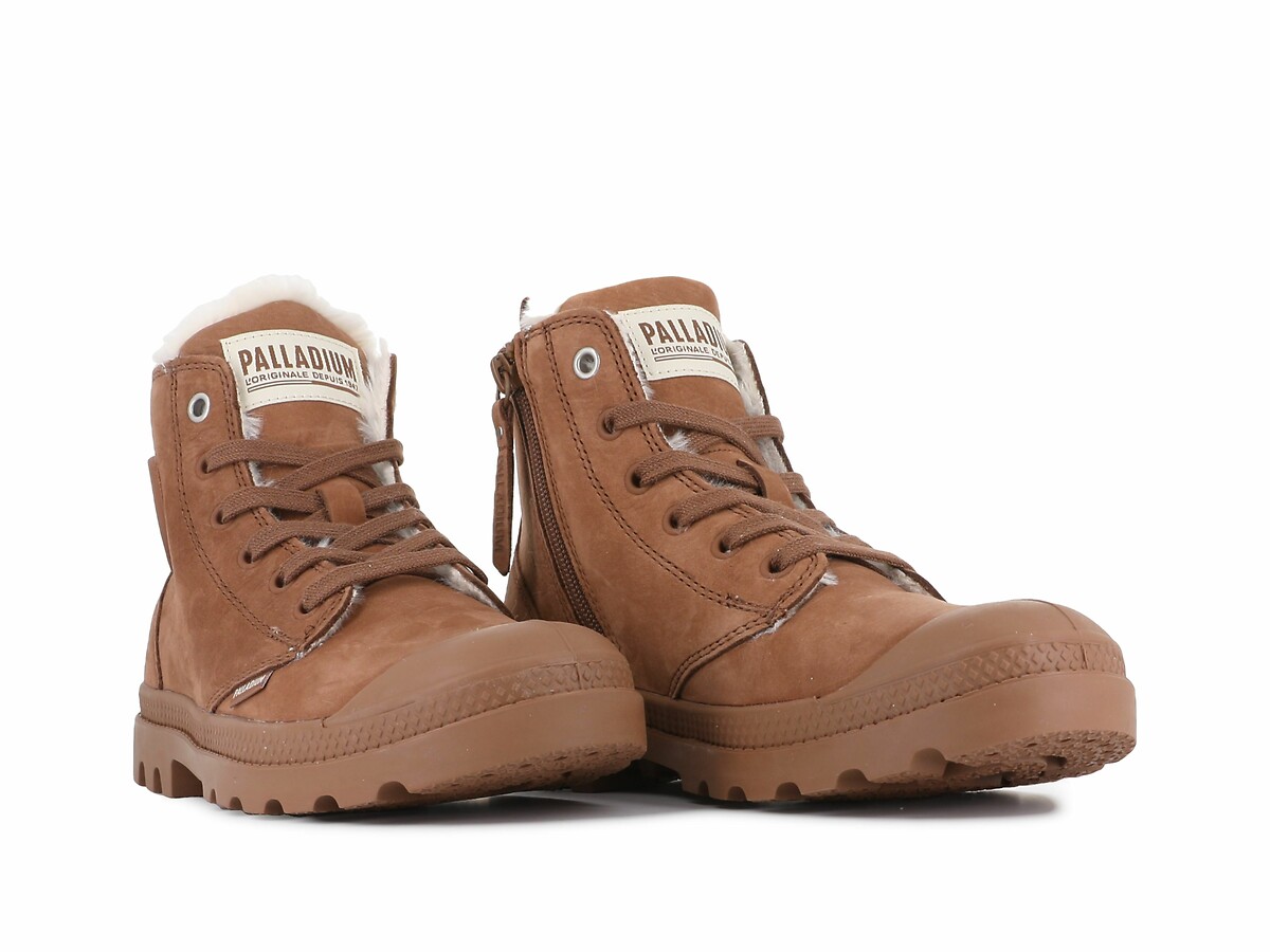 PALLADIUM<br>Tênis de couro forrado Pampa Hi Zip