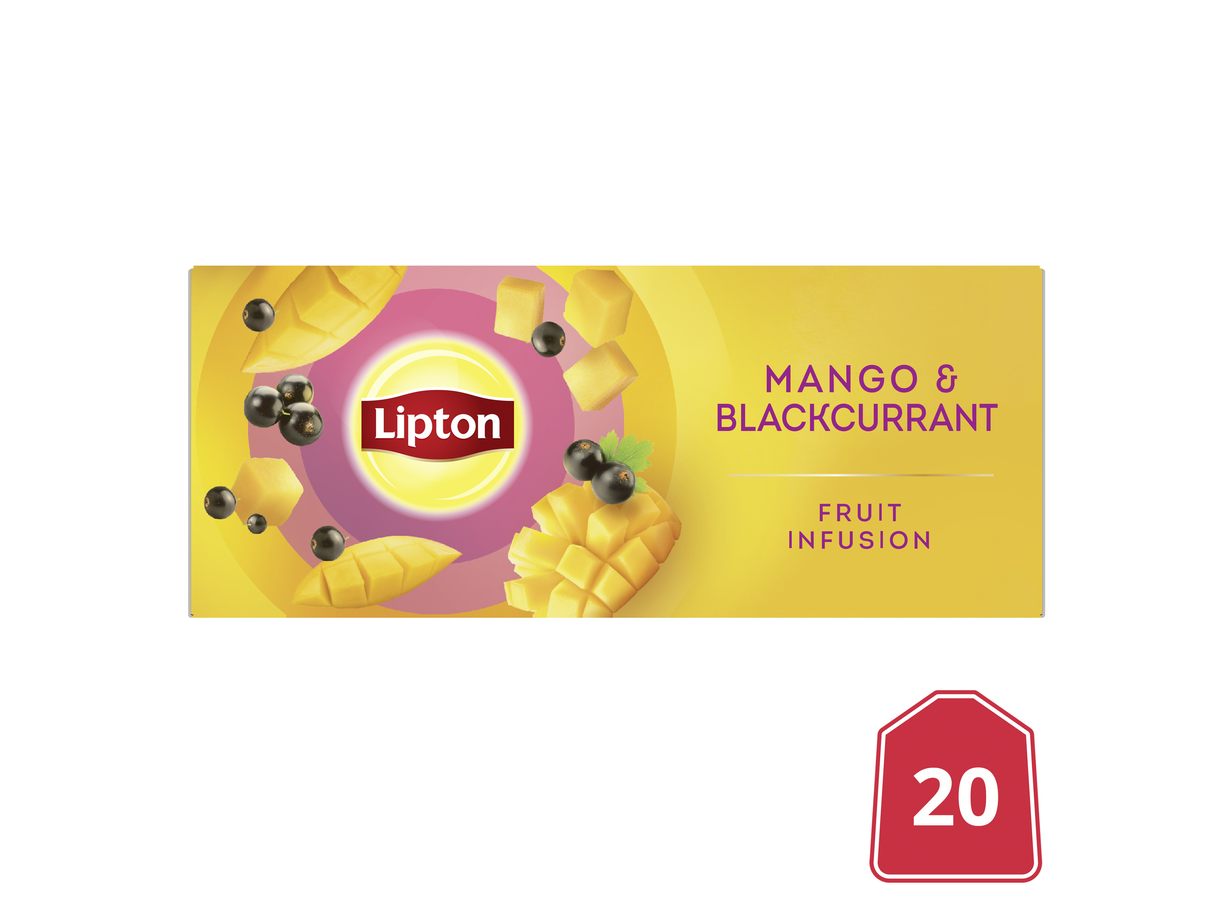 INFUSÃO LIPTON MANGA E GROSELHA PRETA 20 SAQ