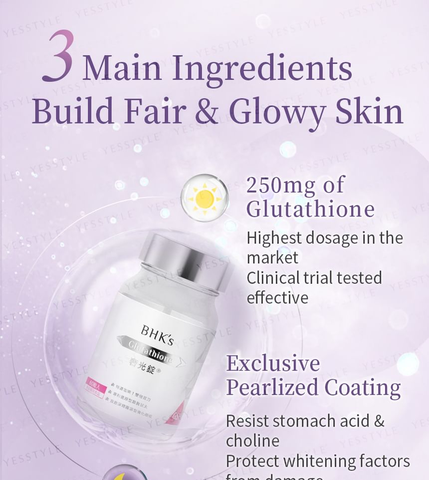BHK's - Geavanceerde Whitening Glutathion Tabletten