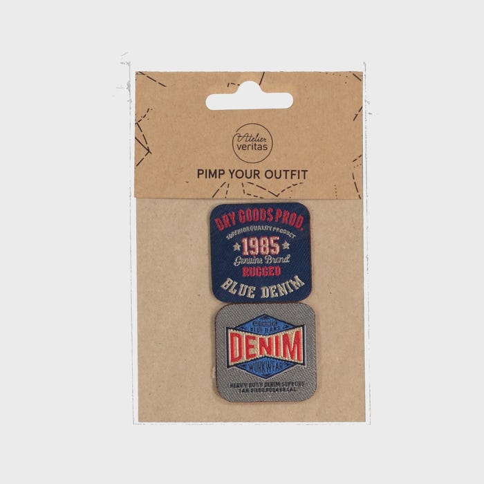 Atelier Veritas-Set van 2 patches met logo 4x4cm