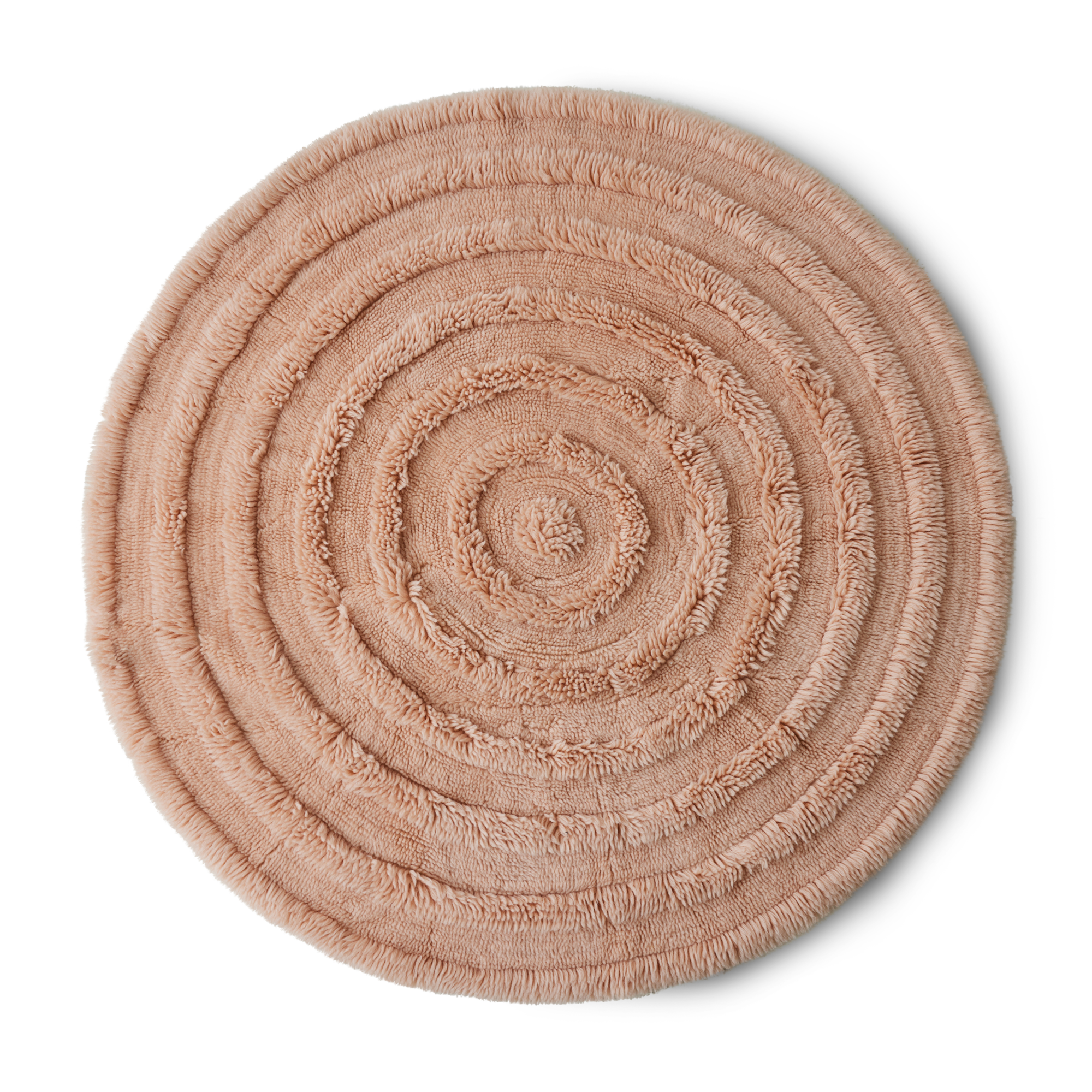 Vloerkleed Roud Woolen Ø150 cm soft pink