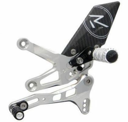 Commandes reculées LighTech Réglables/repliables Racing sélection standard et inversée argent