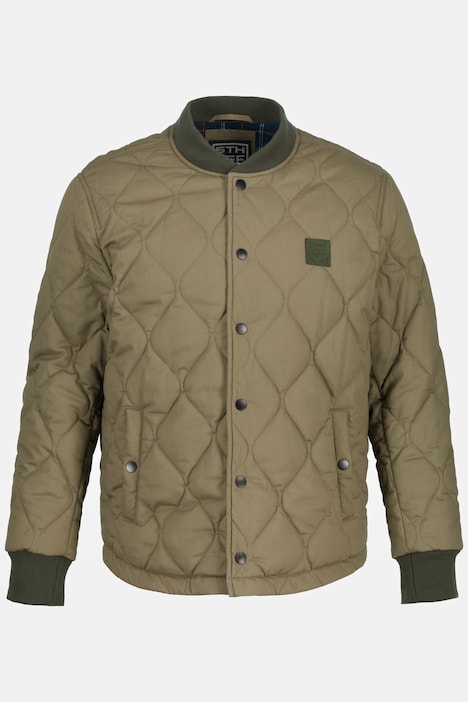 STHUGE Steppjacke, gewachst, College-Kragen, Karofutter, bis 8 XL
