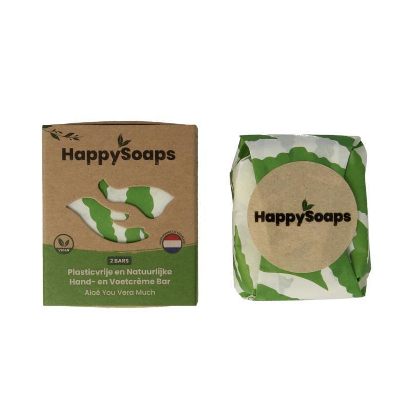 HappySoaps Hand & voetcreme bar aloe vera 40G