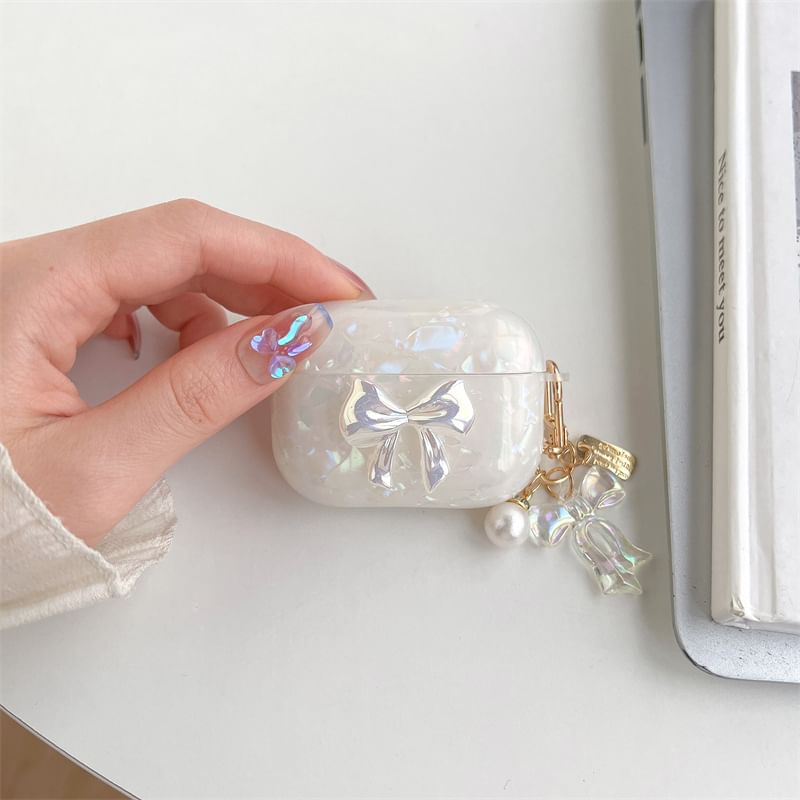 VanDi - Bow AirPods / Pro oortelefoonhoesje met bedel