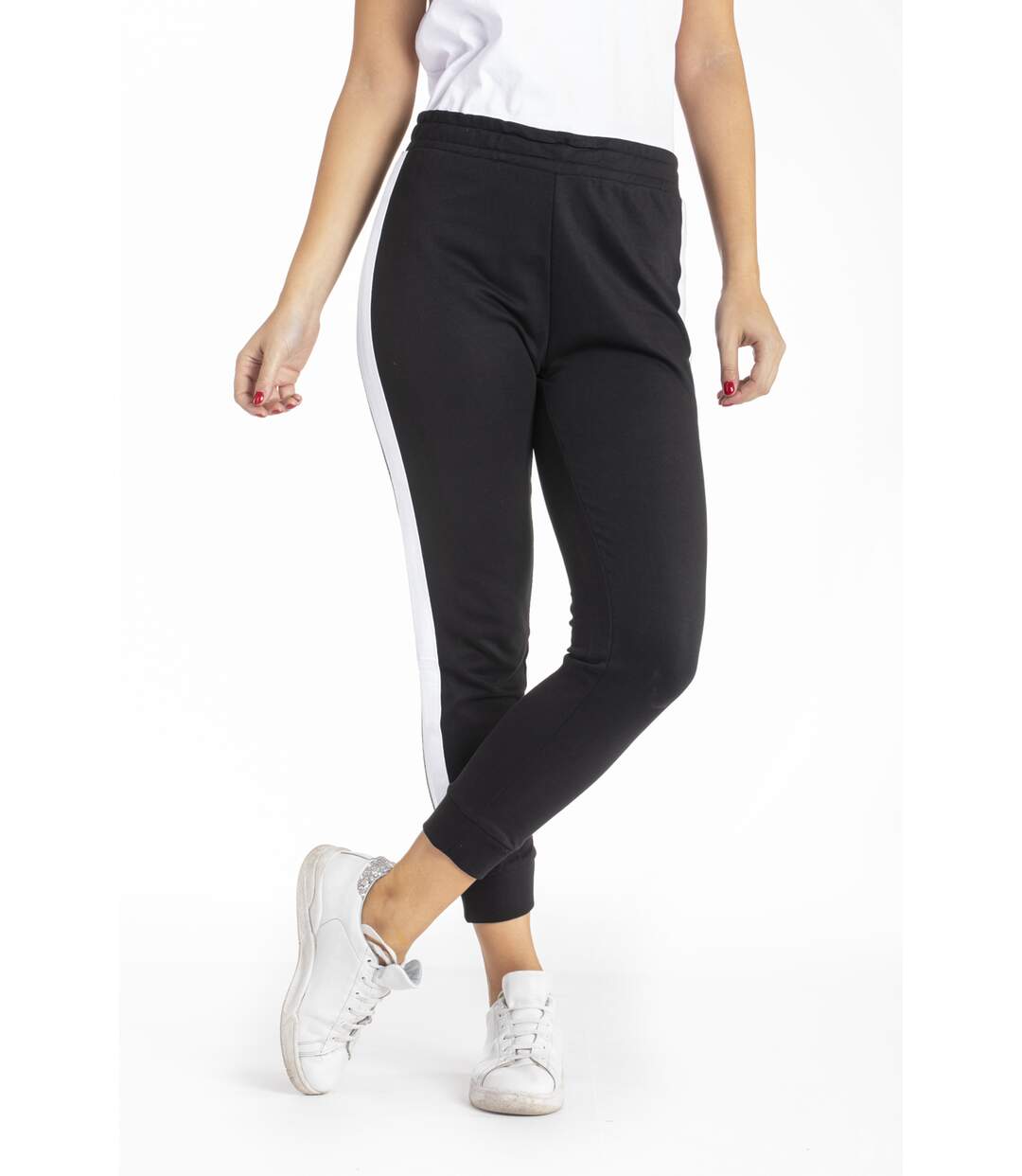 Pantalon en molleton slim fit RLW Tech OXANA NOIR