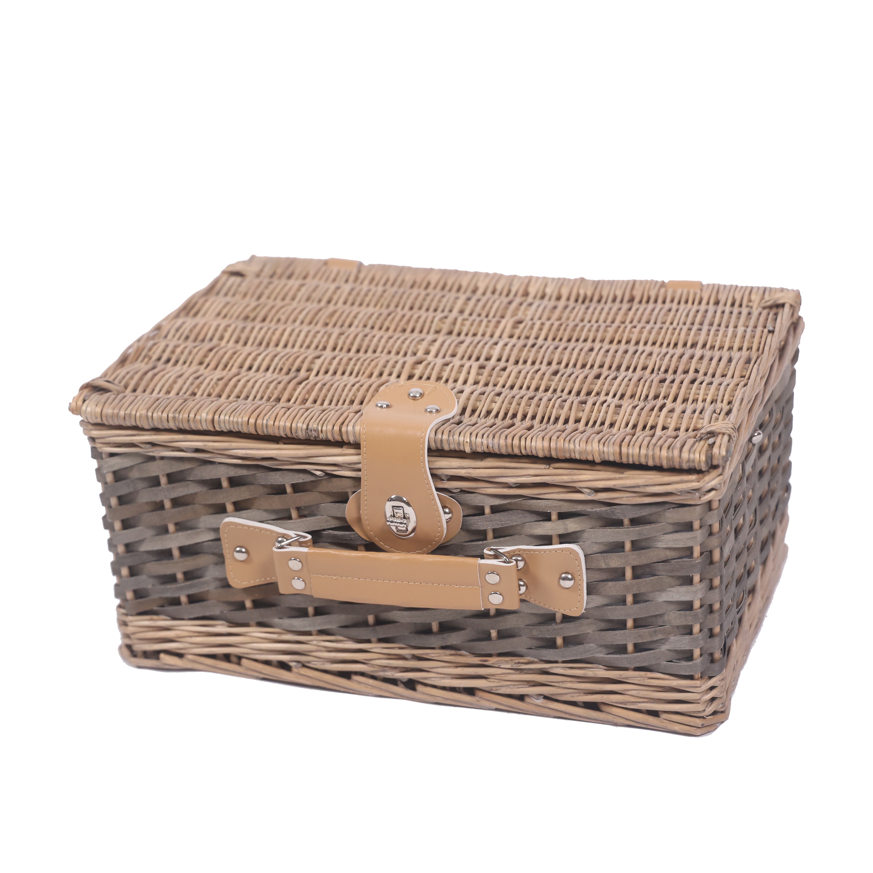 Picknickkorb Set für 4 Personen 40 x 28 x 19 cm
