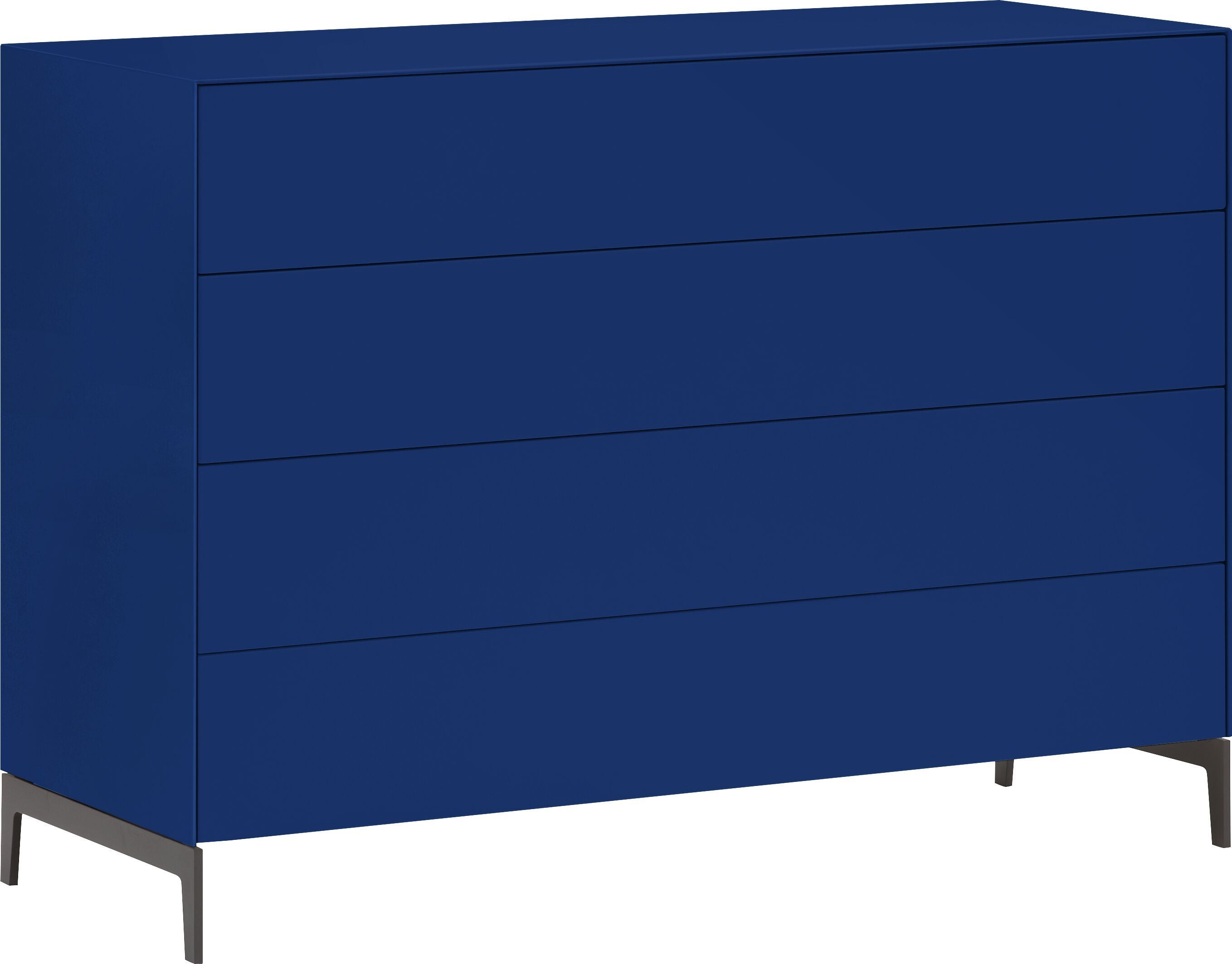 LUX Kommode - Blau / B: 120.0 cm x T: 46.0 cm x H: 86.5 cm