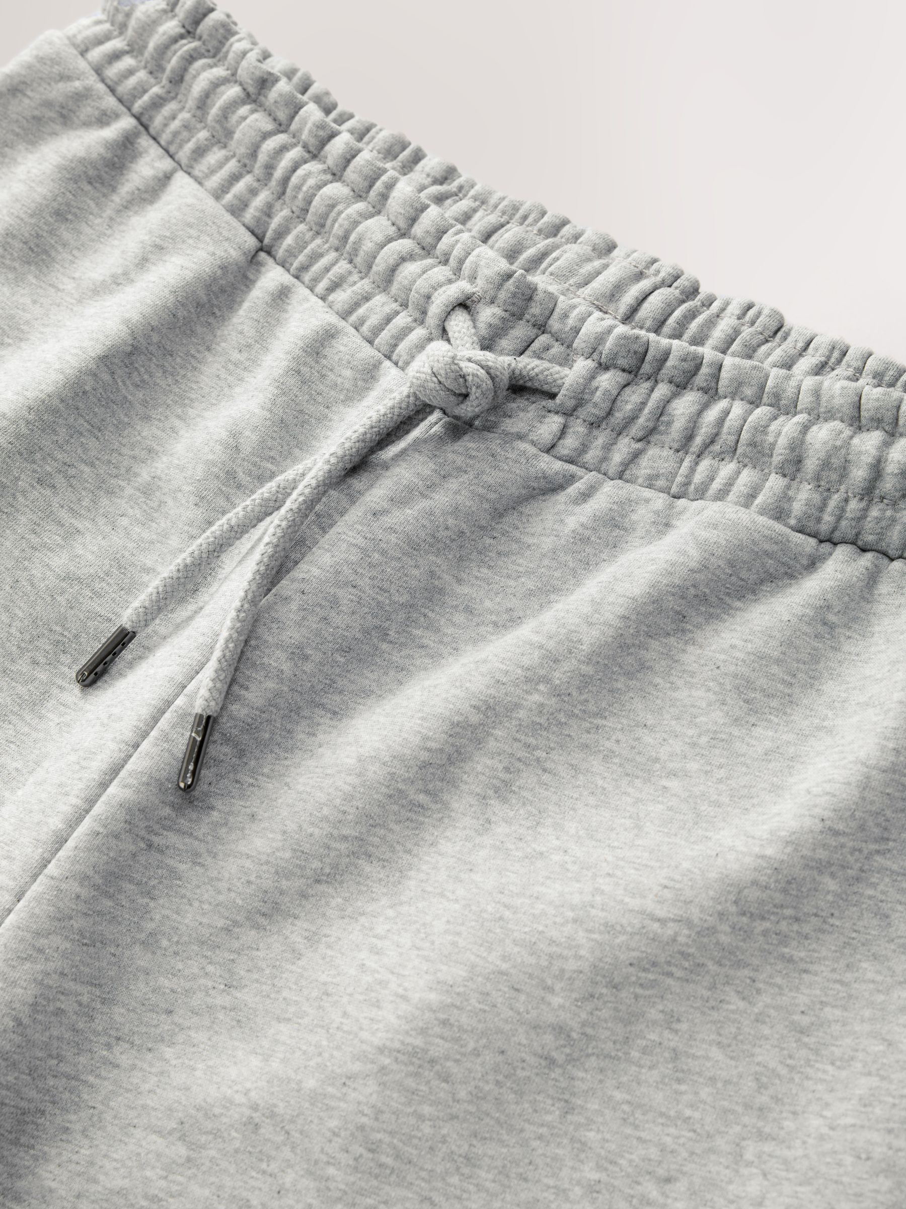 Grijs gemêleerd - Straight fit - Katoenrijke Jersey Joggingbroeken