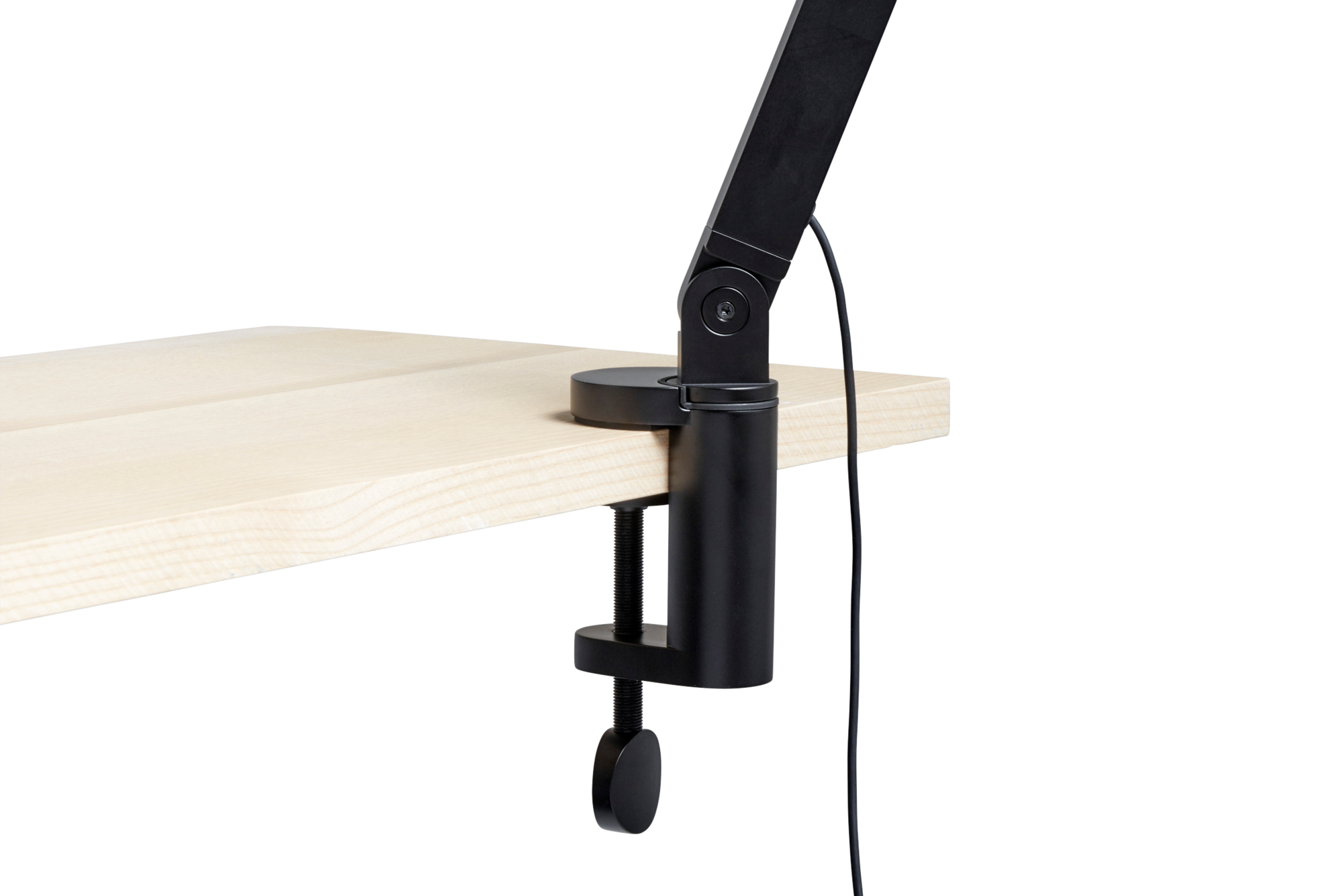 Bureaulamp PC Double arm Clamp Double arm Clamp soft black