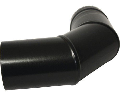 Pelletbocht 90° Ø80 mm zonder deur, matzwart