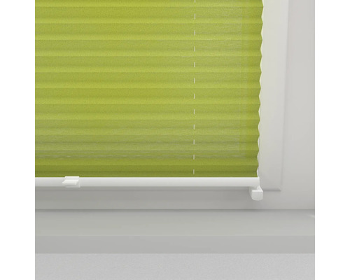 Soluna plisségordijn met zijspan, groen, 40x130 cm