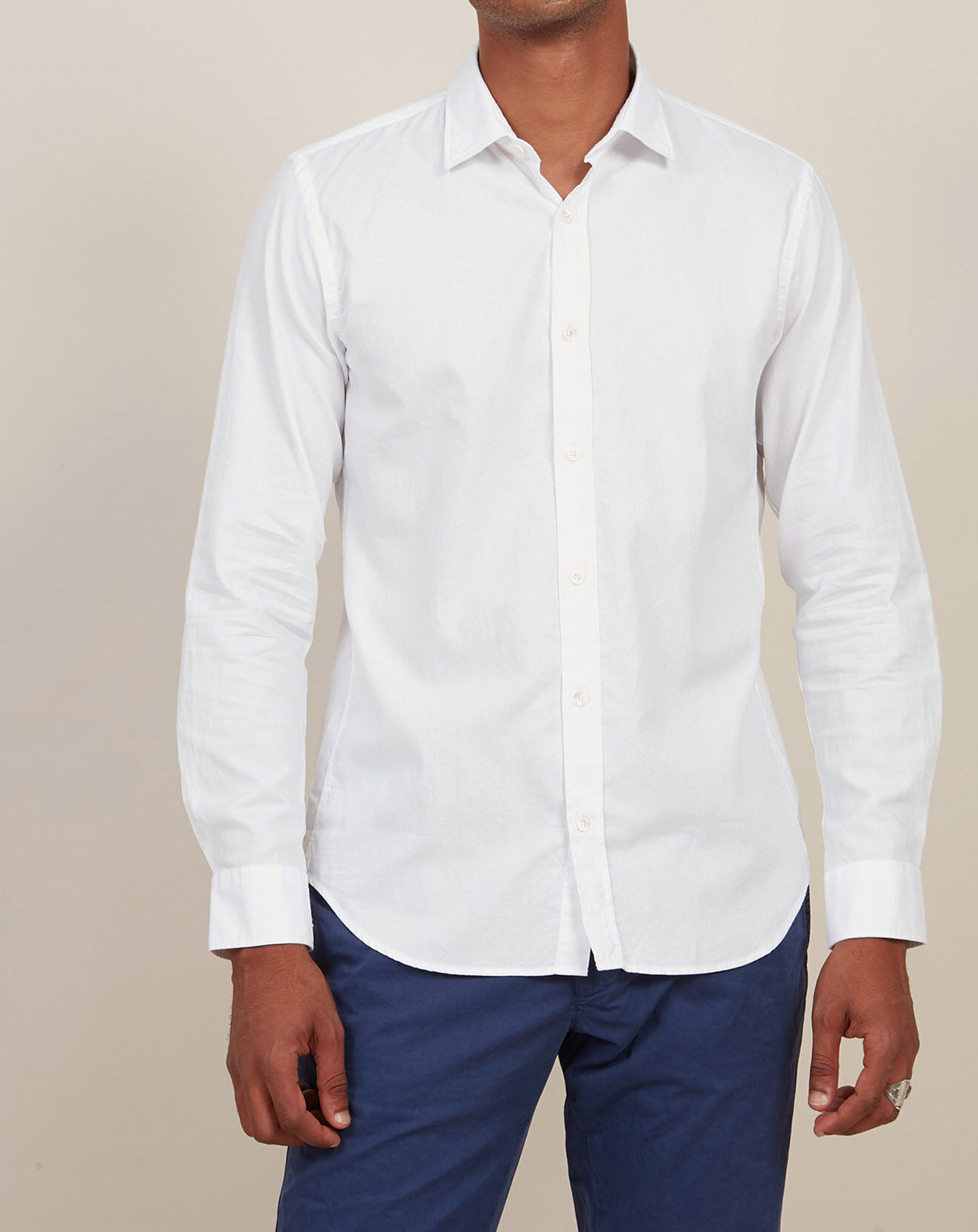 Hartford Chemise Slim Sammy blanche