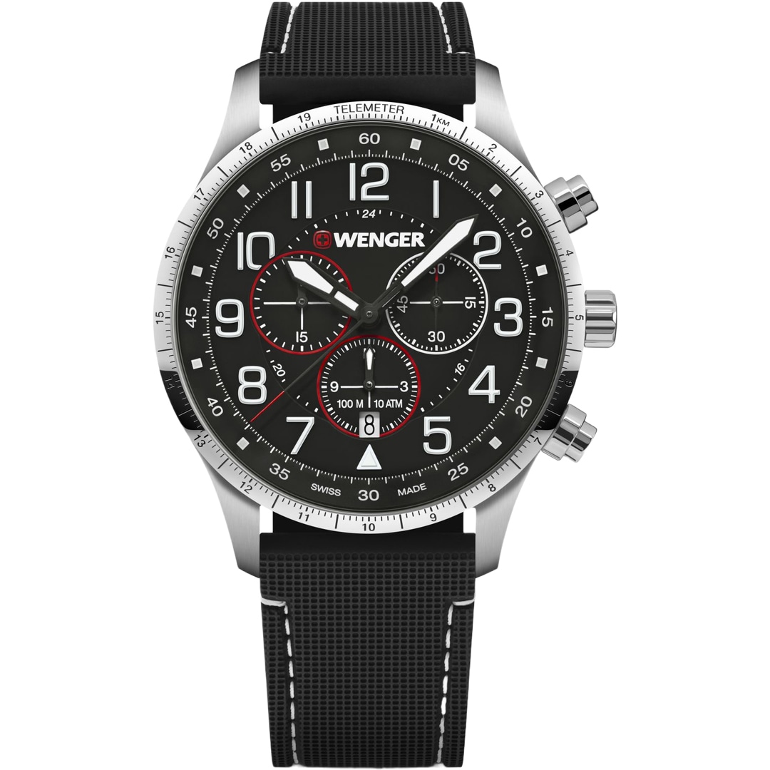 Wenger Attitude Chrono Schwarz Ø 44mm