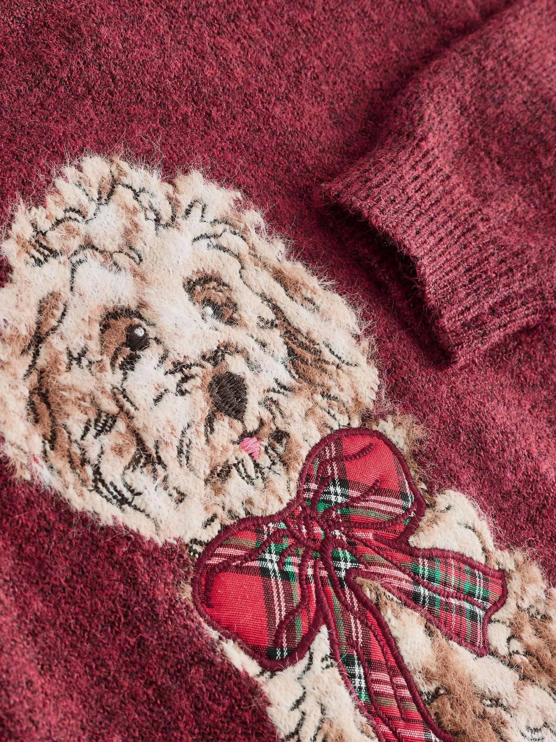 Red Dog Graphic - Matching Family Christmas Jumper (3-16yrs)