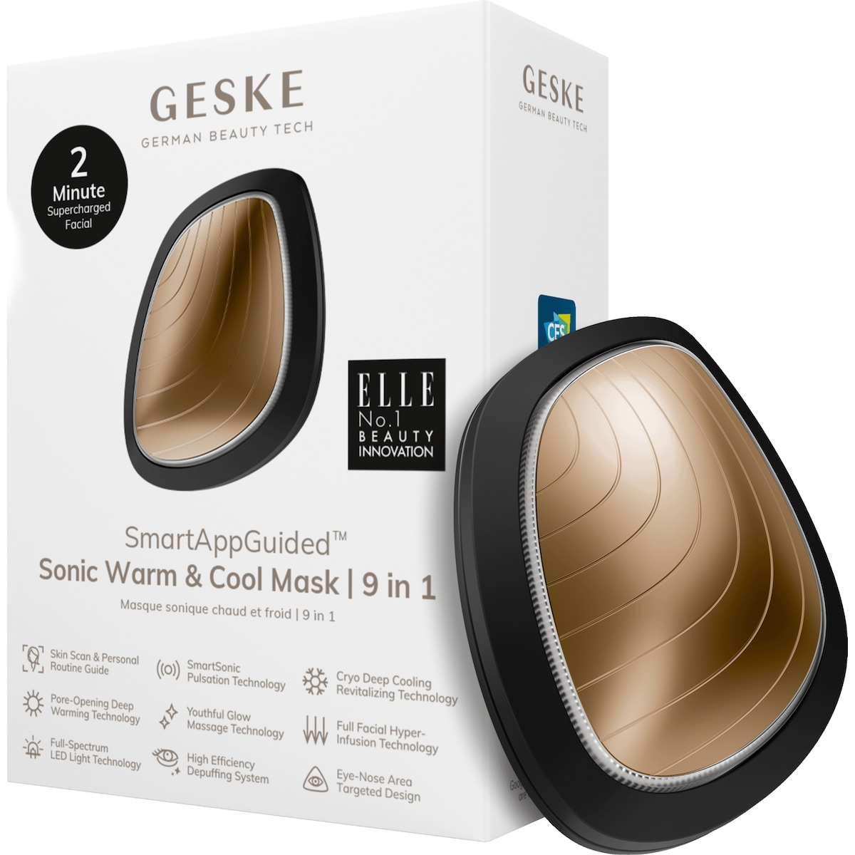 Geske Sonic Warm & Cool ansiktsmassør GK000002GY01 (sort)