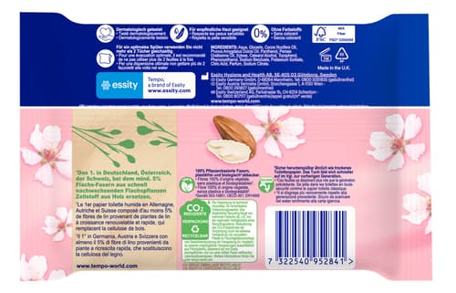 Tempo Feuchtes Toilettenpapier Mandelmilch & Panthenol