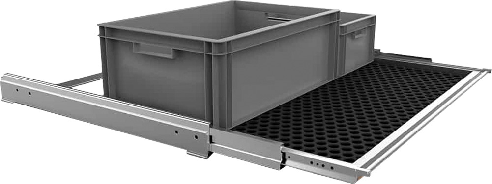 easygoinc. vanlife.module SLIDEOUT Heckauszug gesamte Breite für VW T5-T6.1 California Beach & Ocean