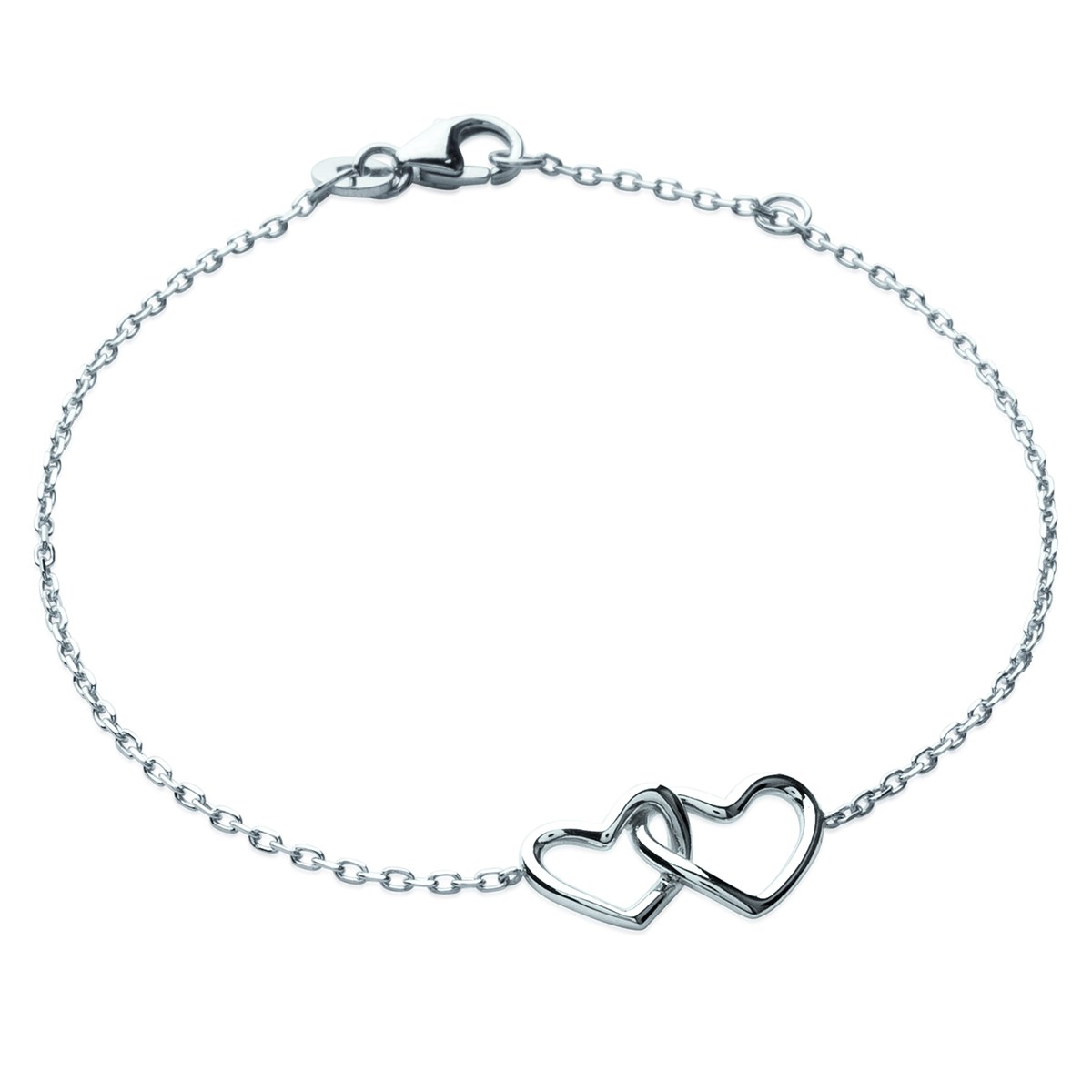 Bracelet Brillaxis coeur entrelacés