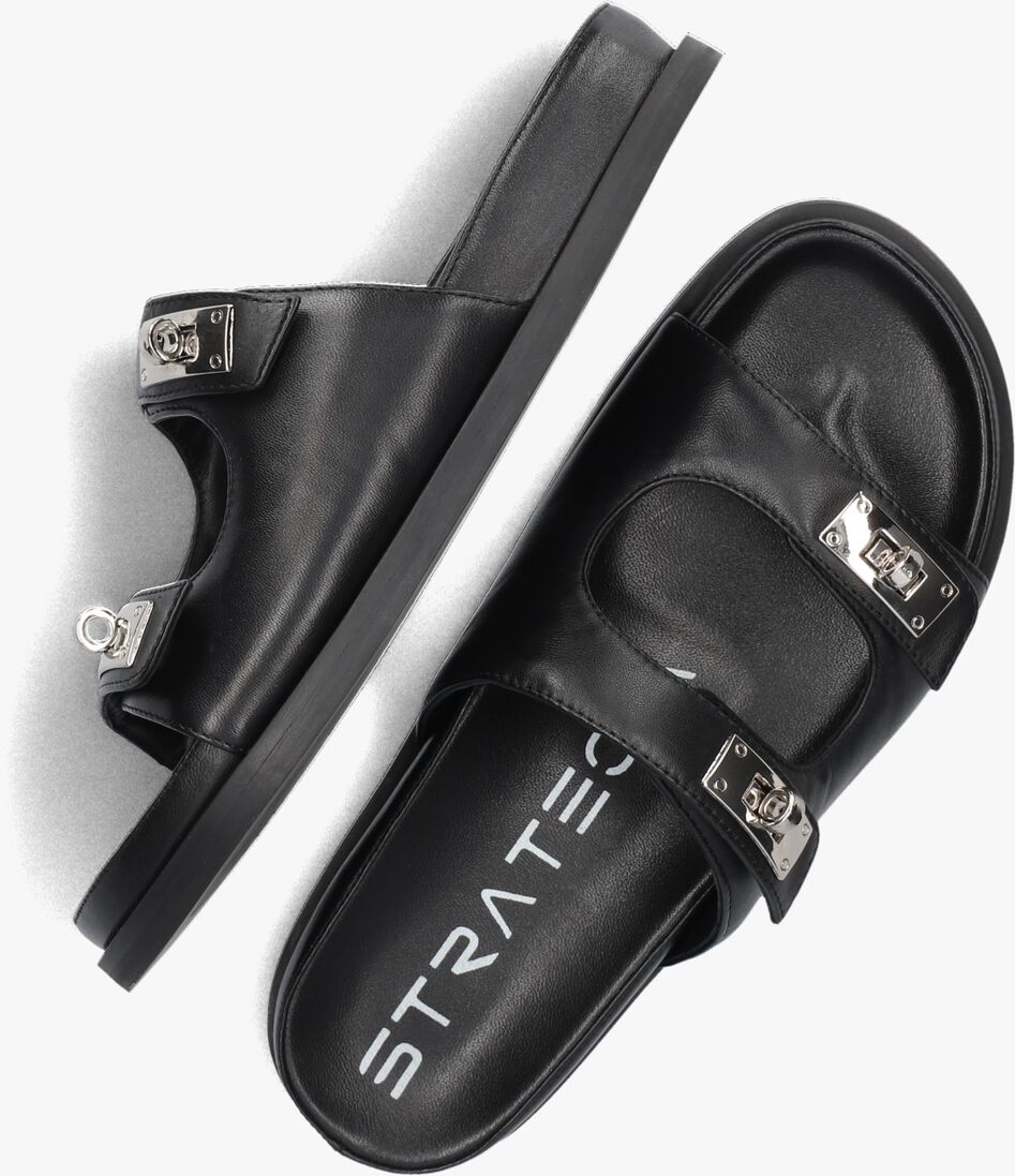 STRATEGIA zwarte strategia slippers f65