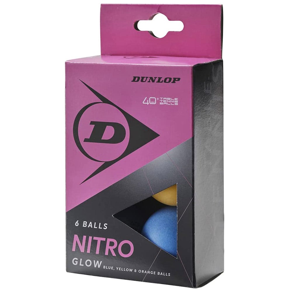 Dunlop  40+ Nitro Glow 6 Ball