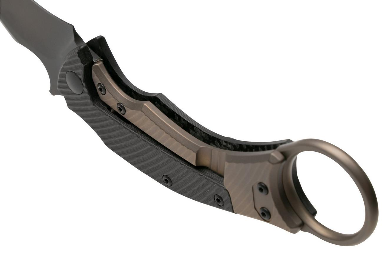 Fox Knives Black Bird FX-591TICBR karambitmes, Bastinelli design