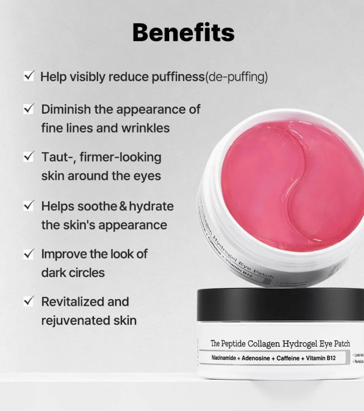 COSRX - Adesivos de hidrogel para os olhos The Peptide Collagen