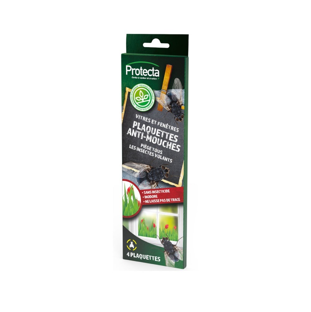 4 plaquettes anti-mouches décorées