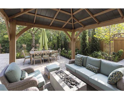 Gazebo WESTMANN hout Devon 12x12 336 x 336 cm geglazuurd