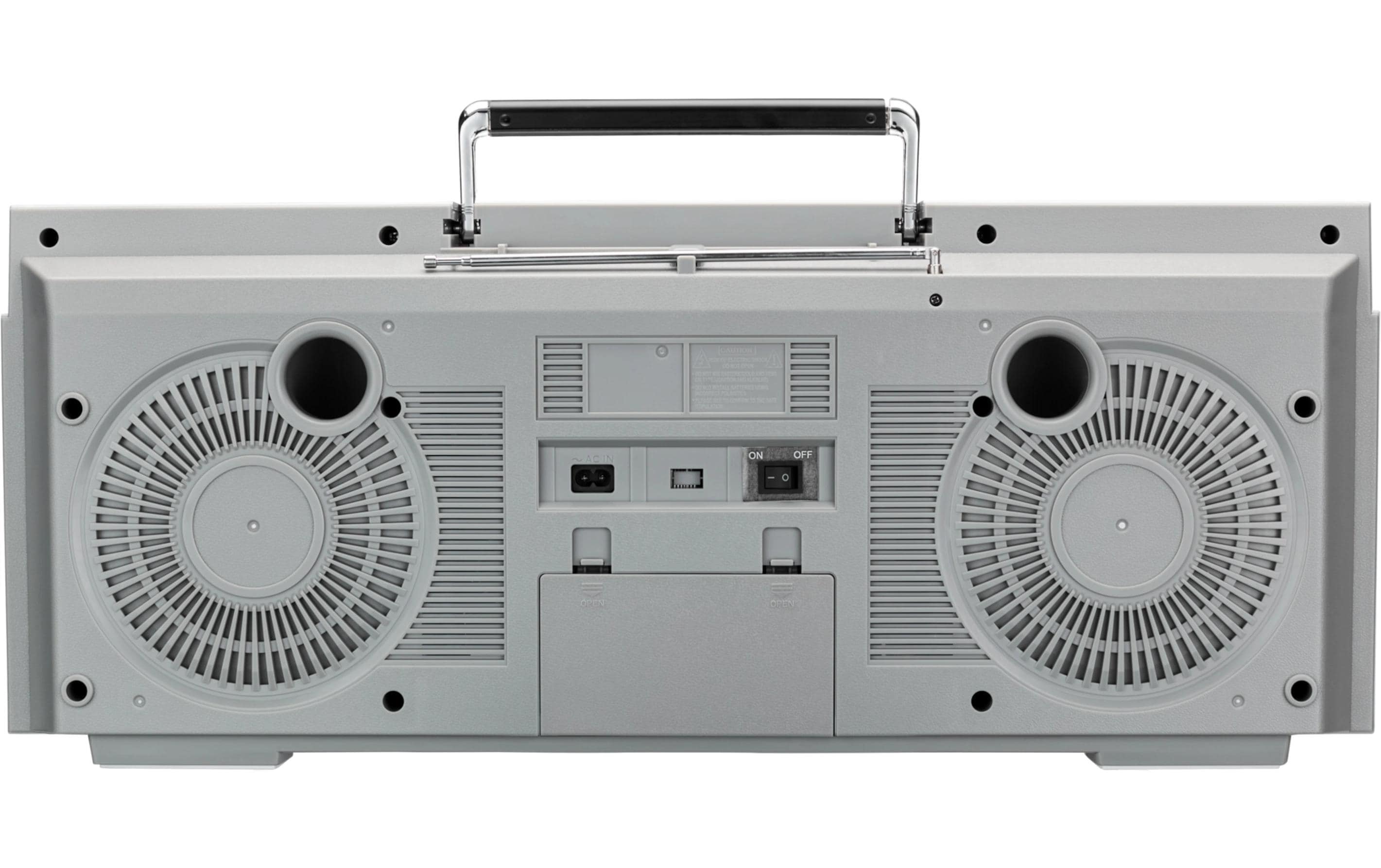 Radio/CD-Player LIFE P66538 Retro-Boombox Silber<br>Retro-Kassettendeck mit DAB+ und Bluetooth
