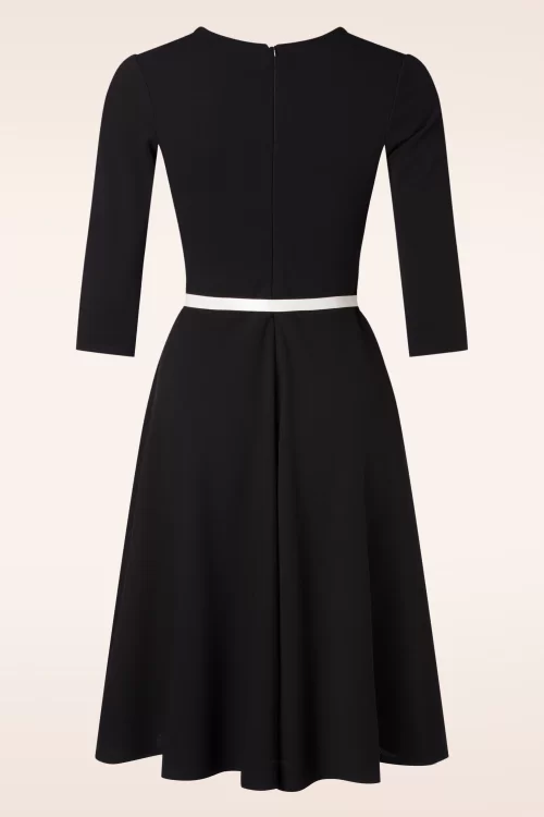 Vintage Chic for Topvintage Zoey swing jurk in zwart