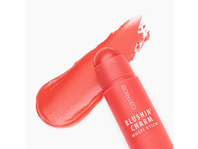 Catrice Rouge Blushin' Charm Multi Stick 020 Coral Cutie Blush Stick mit cremiger, leichter Formel in leuchtendem Pink