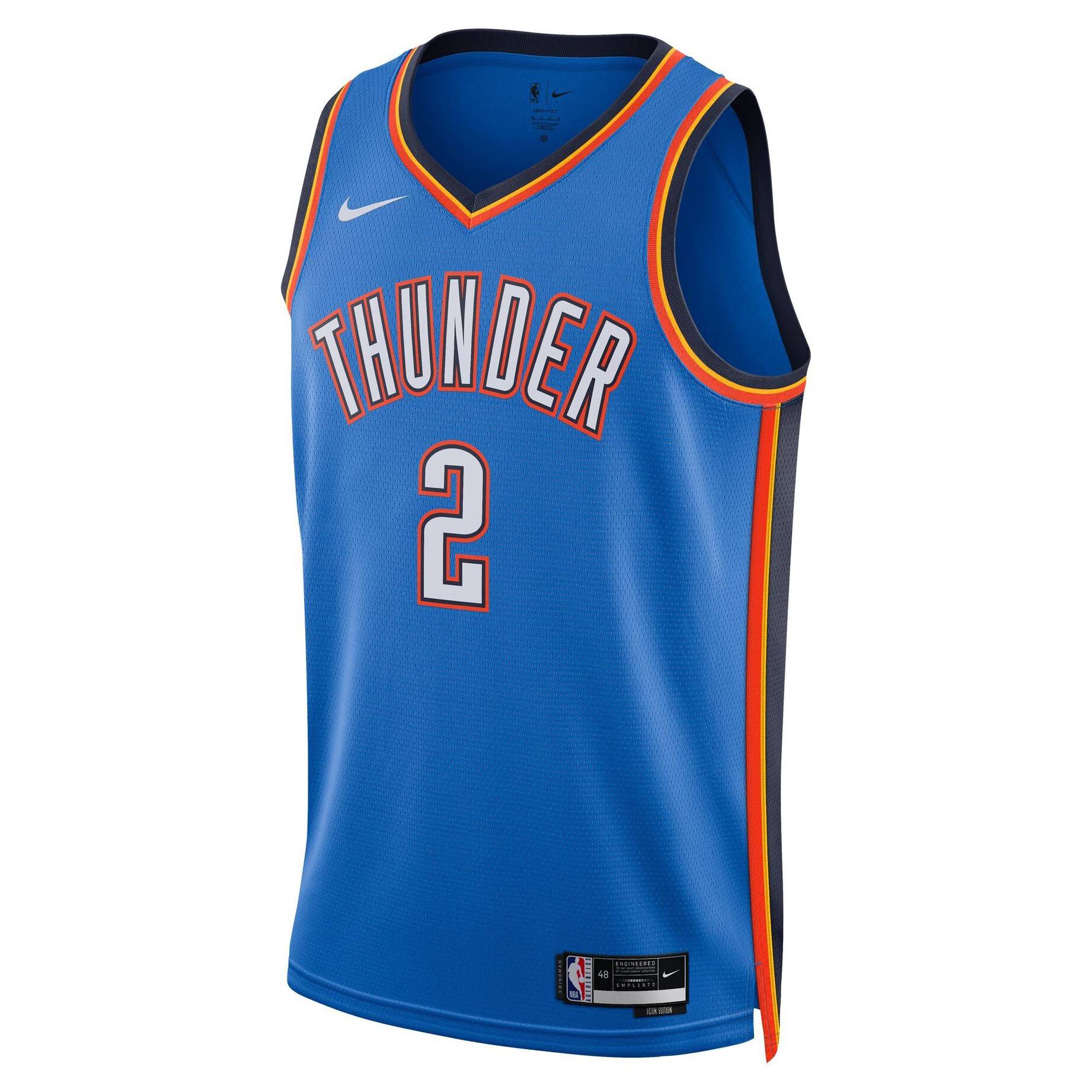 Nike| Herren Basketballtrikot  NBA OKLAHOMA CITY THUNDERGIL SHAI GILGEOUS-ALEXANDER SWINGMAN JERSEY ICON 2022/23
