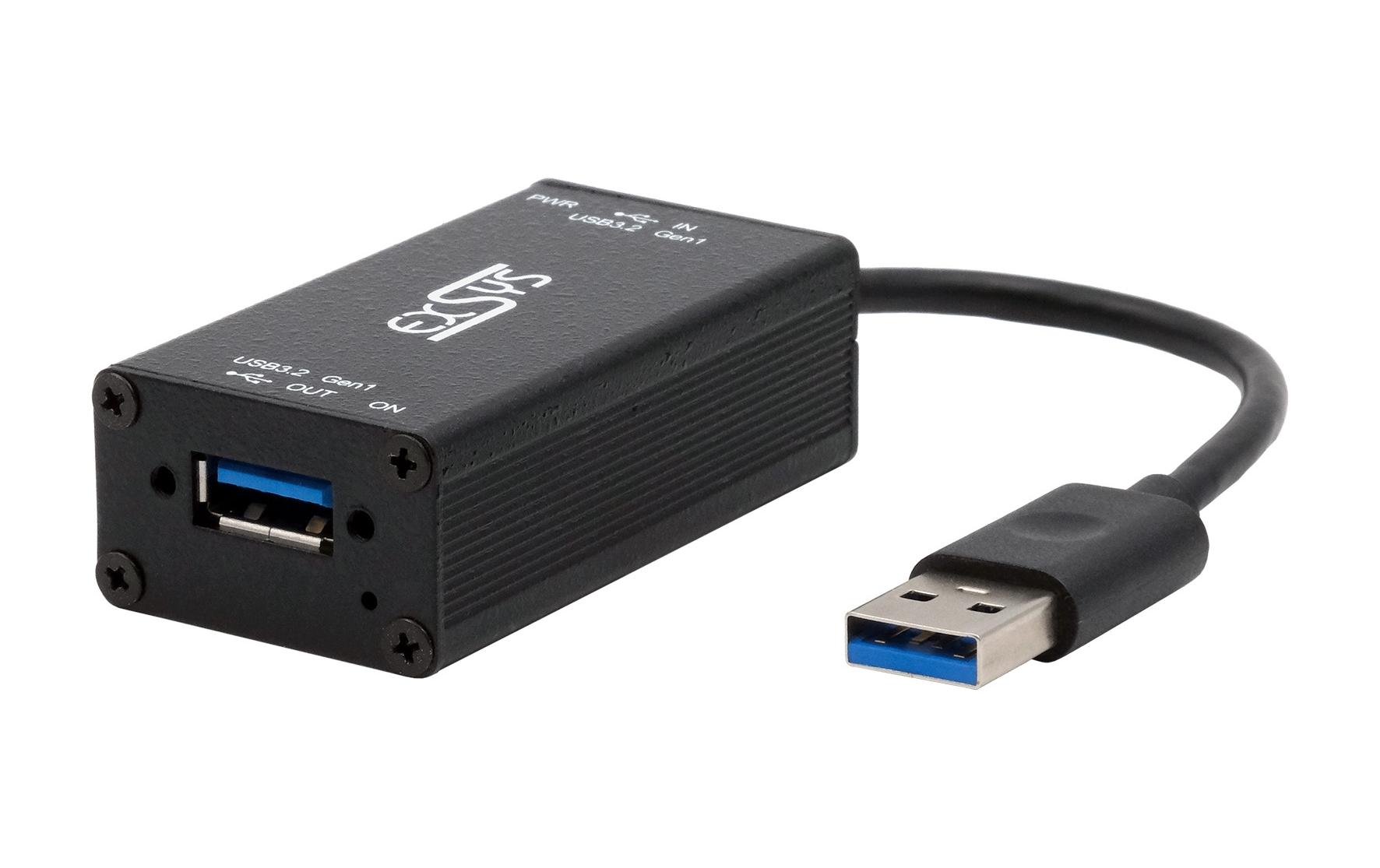 USB-Hub USB 3.2 Gen 1 Managing Adapter1-Port USB 3.2 Gen 1 Managing-Adapter mit 15KV ESD Überspannungsschutz (DIN-Rail)