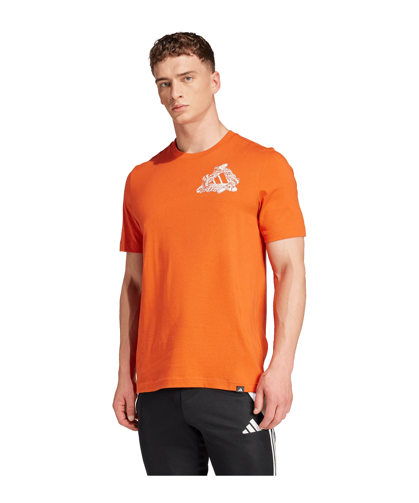adidas Football Kicks Graphic Tee Red