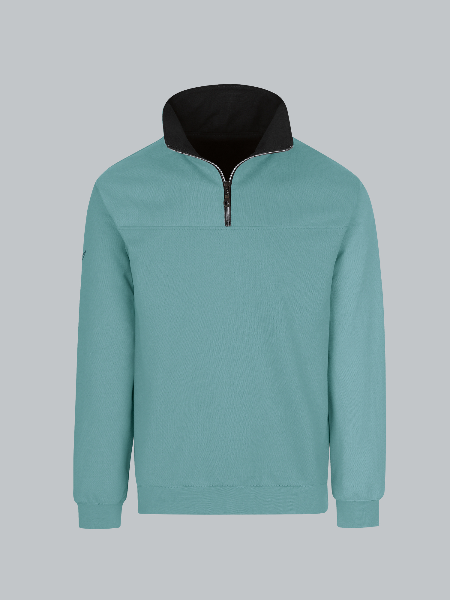 Sweatshirt mit Reißverschluss Seegras
