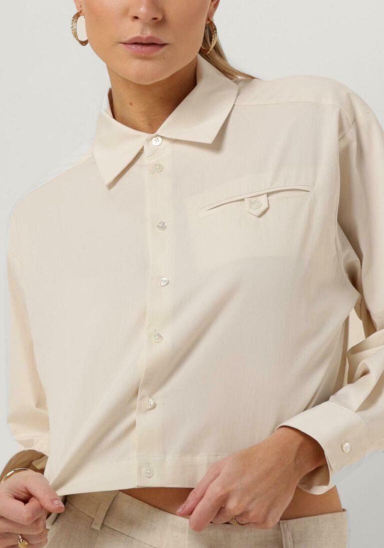 VANILIA beige vanilia blouse boxy adjustable fit