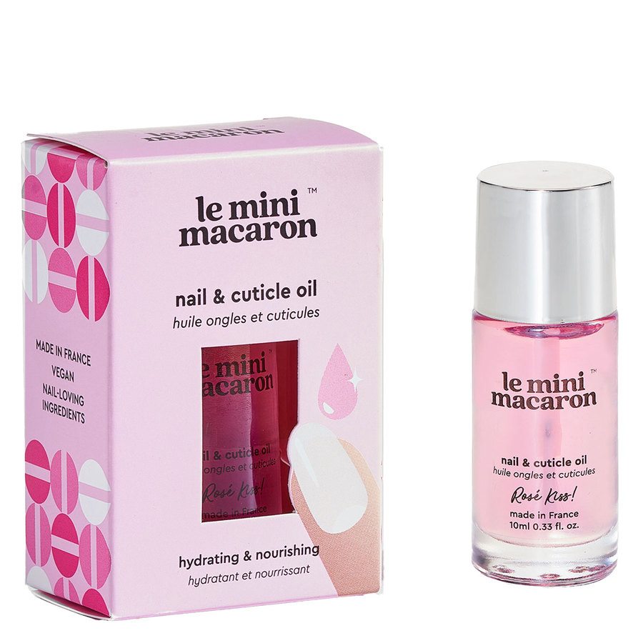 Le Mini Macaron Rosé Kiss Nail & Cuticle Oil 10ml