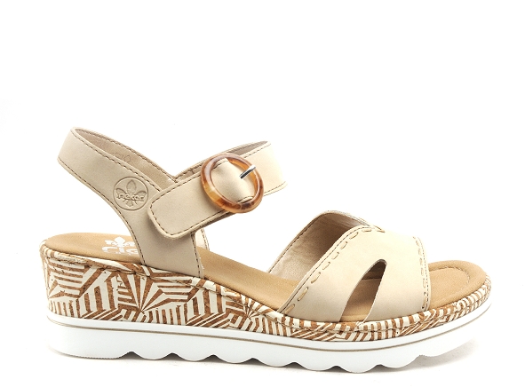 Rieker nu pieds talons femme 67173 beige
