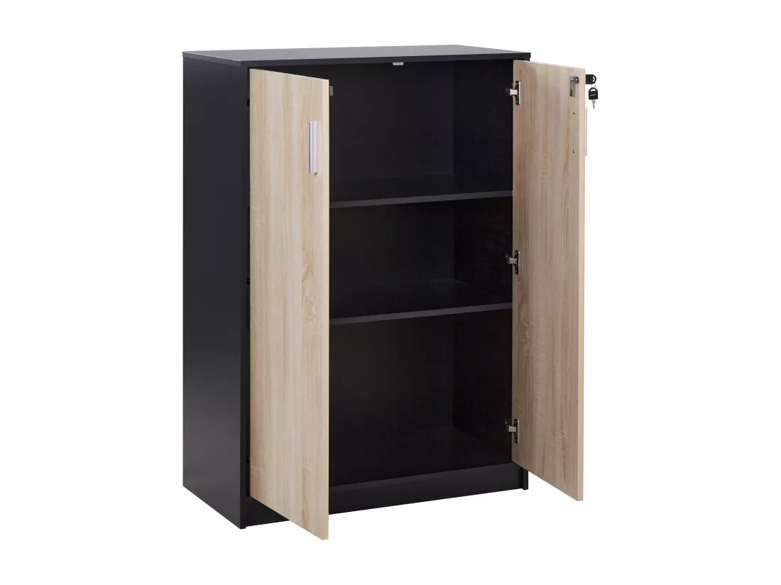 Meuble de rangement ZEHNA Marron/noir