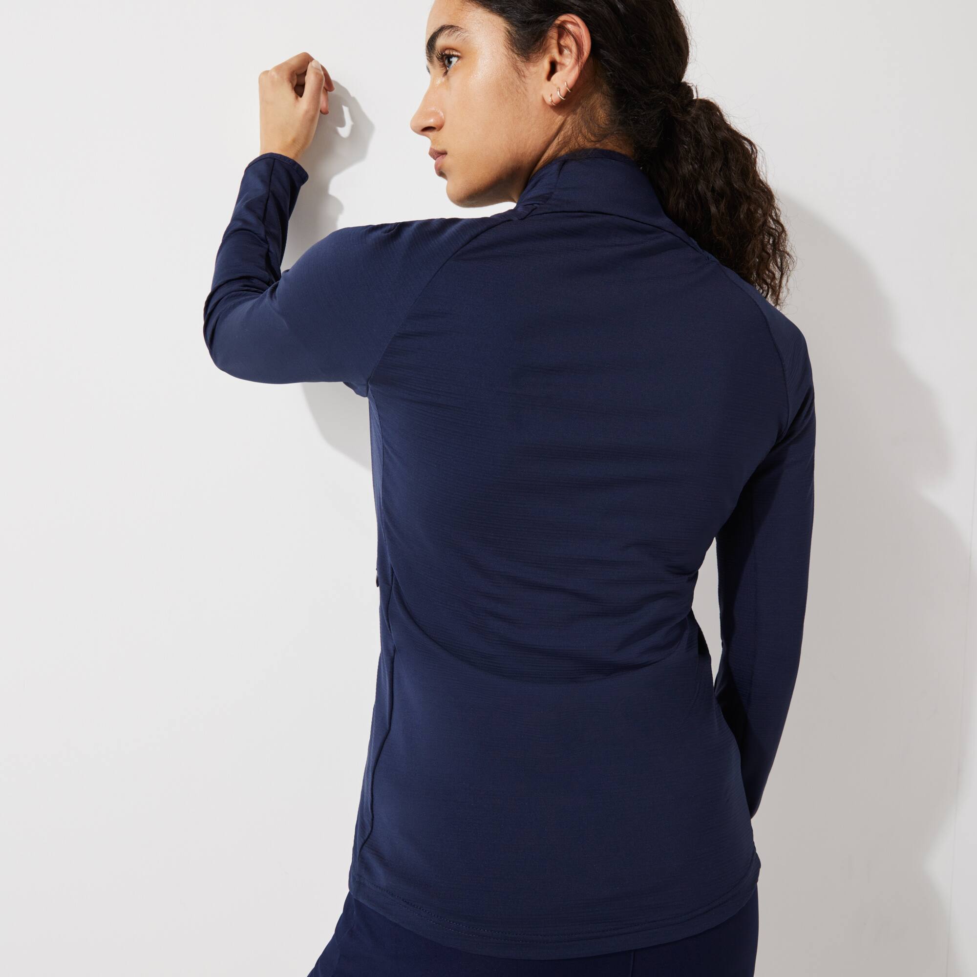 Veste zippée Golf Lacoste SPORT ergonomique respirante Bleu Marine