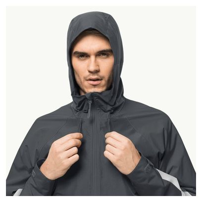 Veste Imperméable Jack Wolfskin Morobbia 2L Noir