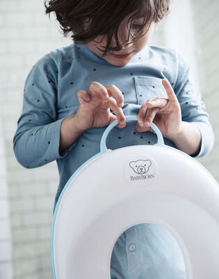 BabyBjörn Toalettsete, Hvit/Turkis