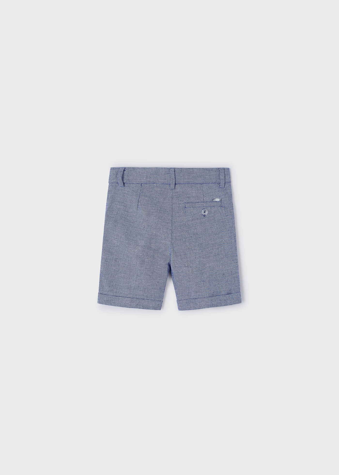 Bermuda chino linho menino ciano