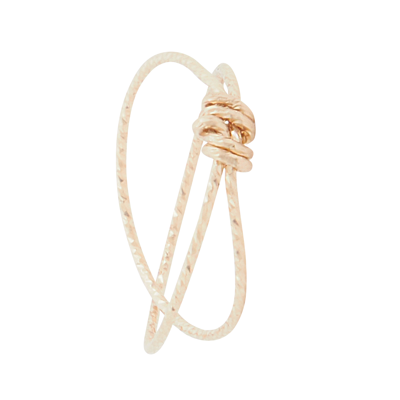 Bague fil d'or entrecroisé | Doré
