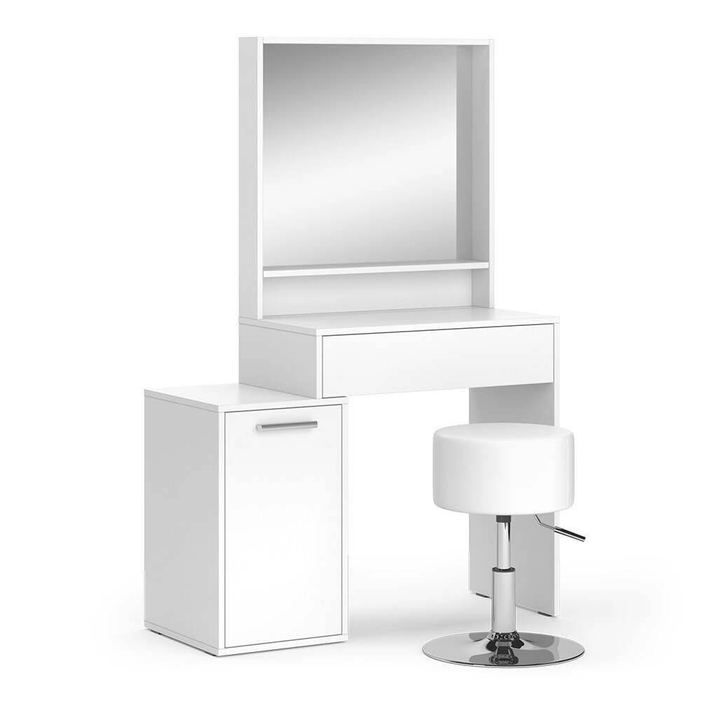 Vicco Schminktisch Altea 95 x 145 cm Weiß Frisiertisch Spiegel Hocker modern