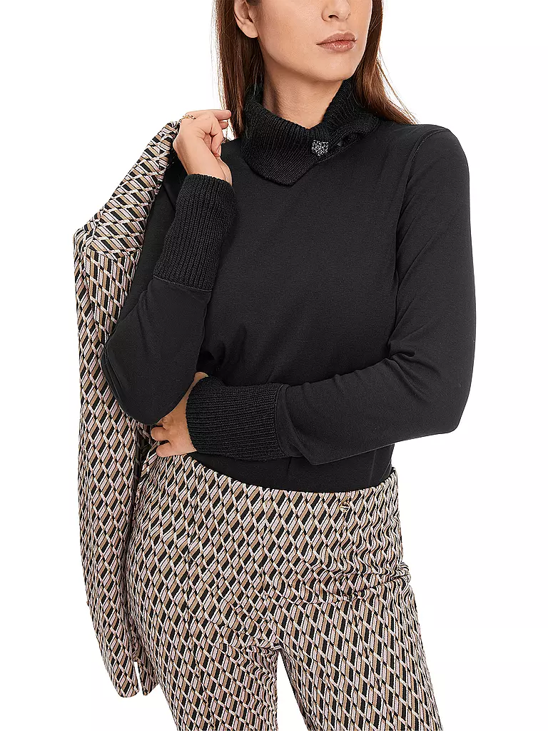 MARC CAIN Rollkragenpullover schwarz